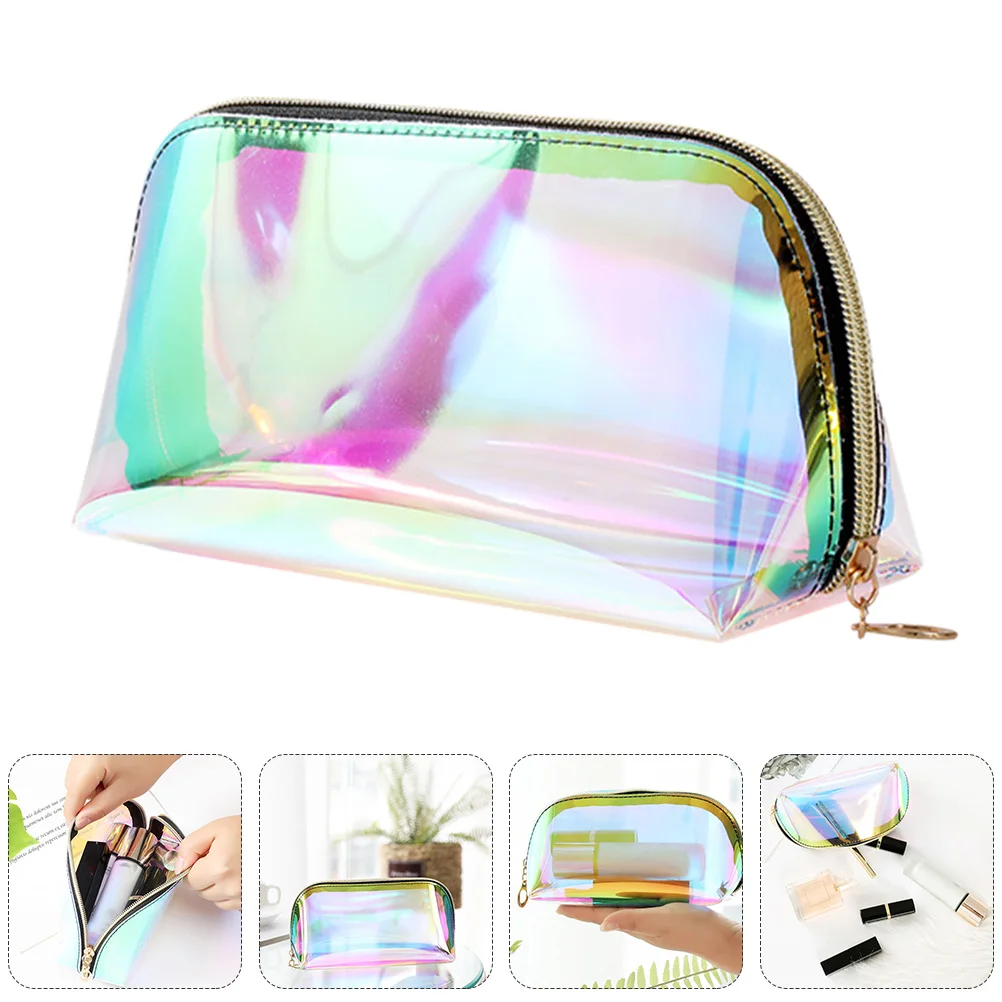 

3pcs Makeup Bag Large Capacity Waterproof Travel Storage Pouch TPU Lipstick Brush Organizer Toiletry Bag Women