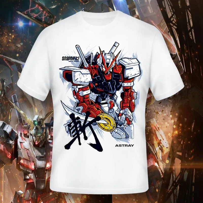 Koszulka z serii GUNDAM, koszulka uliczna, koszulka neutralna, koszulka dla dorosłych, koszulka męska, prezent urodzinowy dla mężczyzn, odzież do odgrywania ról