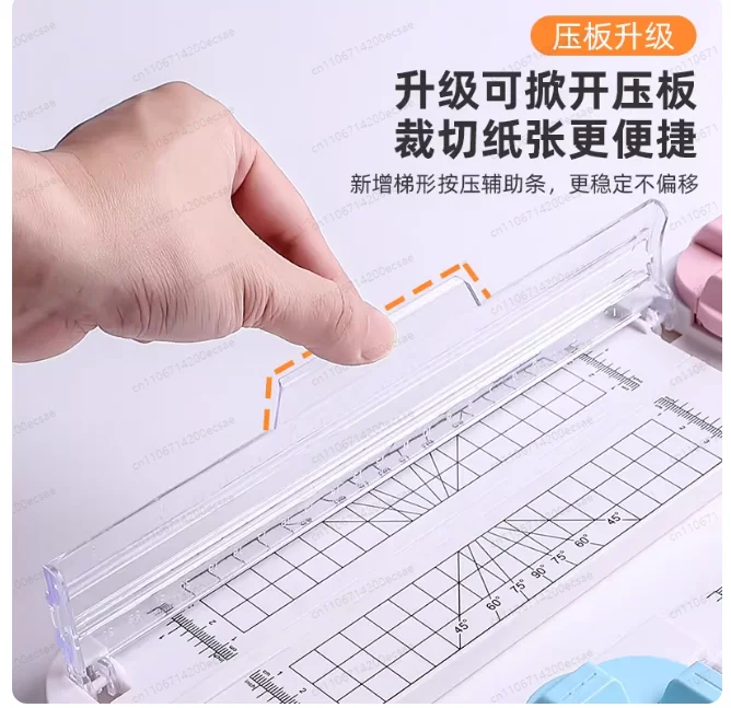12 in 1 Paper Cutter with Straight Lines Dotted Lines Lace Indentation Hand Account Plastic Cutting Manual Creases Paper Cutter