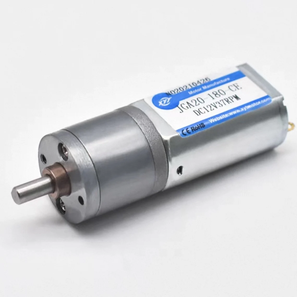 20mm 180 DC Deceleration Gear Motor 20-833rpm Slow Speed Small Electric Motor DIY Robot Tool Mechanical JGA20-180