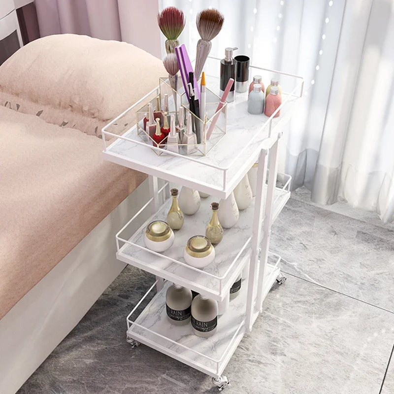 Trolley Beauty Salon Dedicated Storage Rack Nail Art Tattoo Luxury Hair Salon Multi-level Mobile Salon Furniture