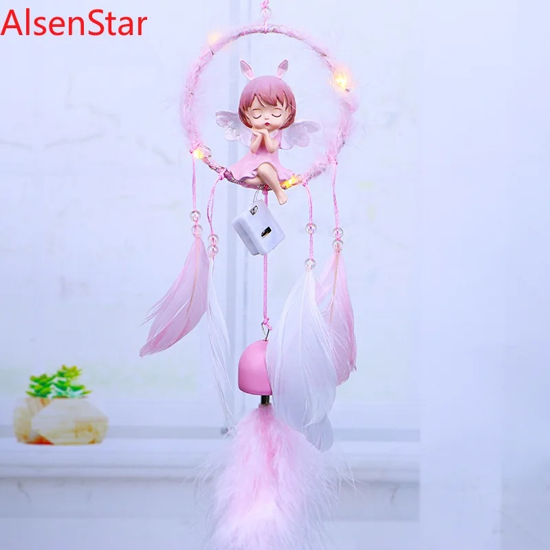 

Creative Luminous Anne Angel Wind Chime Bell Ornament, Car Hanging Pendant, Christmas Birthday Gift, Home and Bedroom Decoration