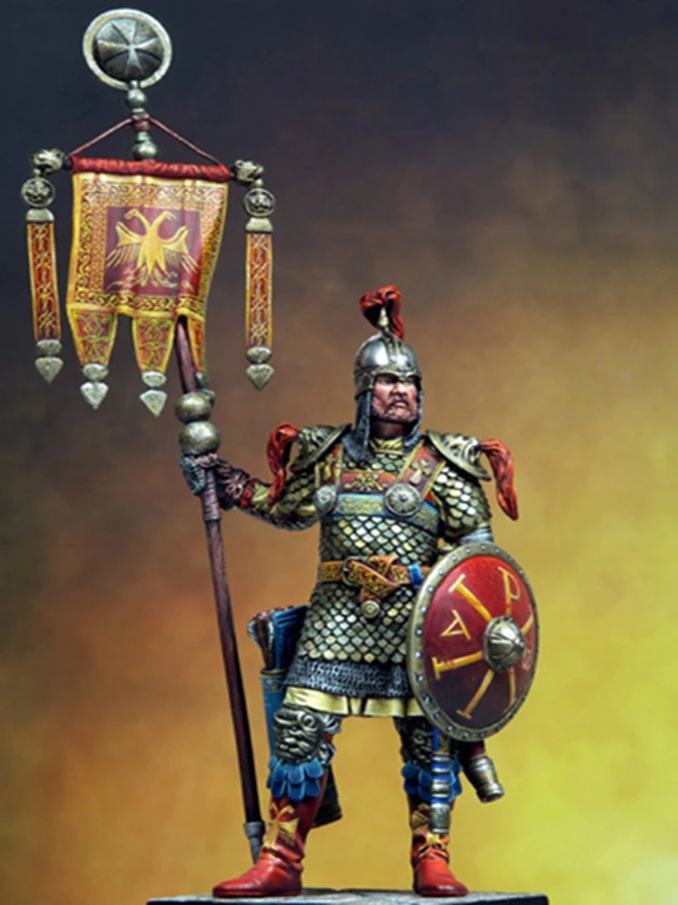 

Resin Figure 1/24 75mm ancient warrior stand with shield Model Unassambled Unpainted Figure Building Kit