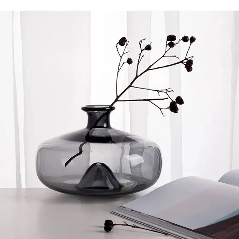 Minimalista hydroponics üvegek virágok Váza Európai Áttetsző virágos edények decorativa Virágos vases Elhelyezkedés haza dekor