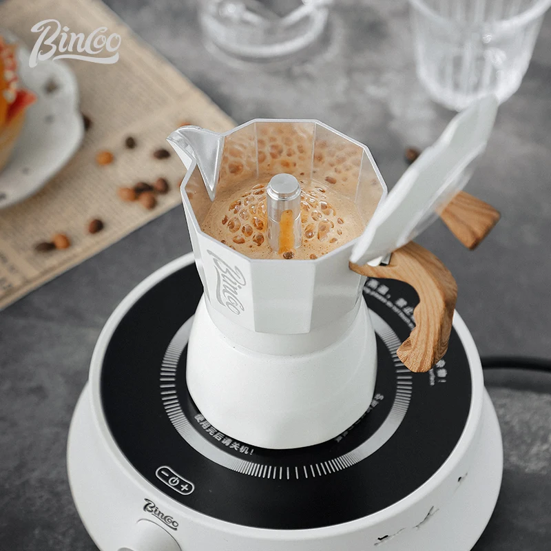 Bincoo-Petite cafetière à double assujet, moka, machine à expresso manuelle, appareil ménager