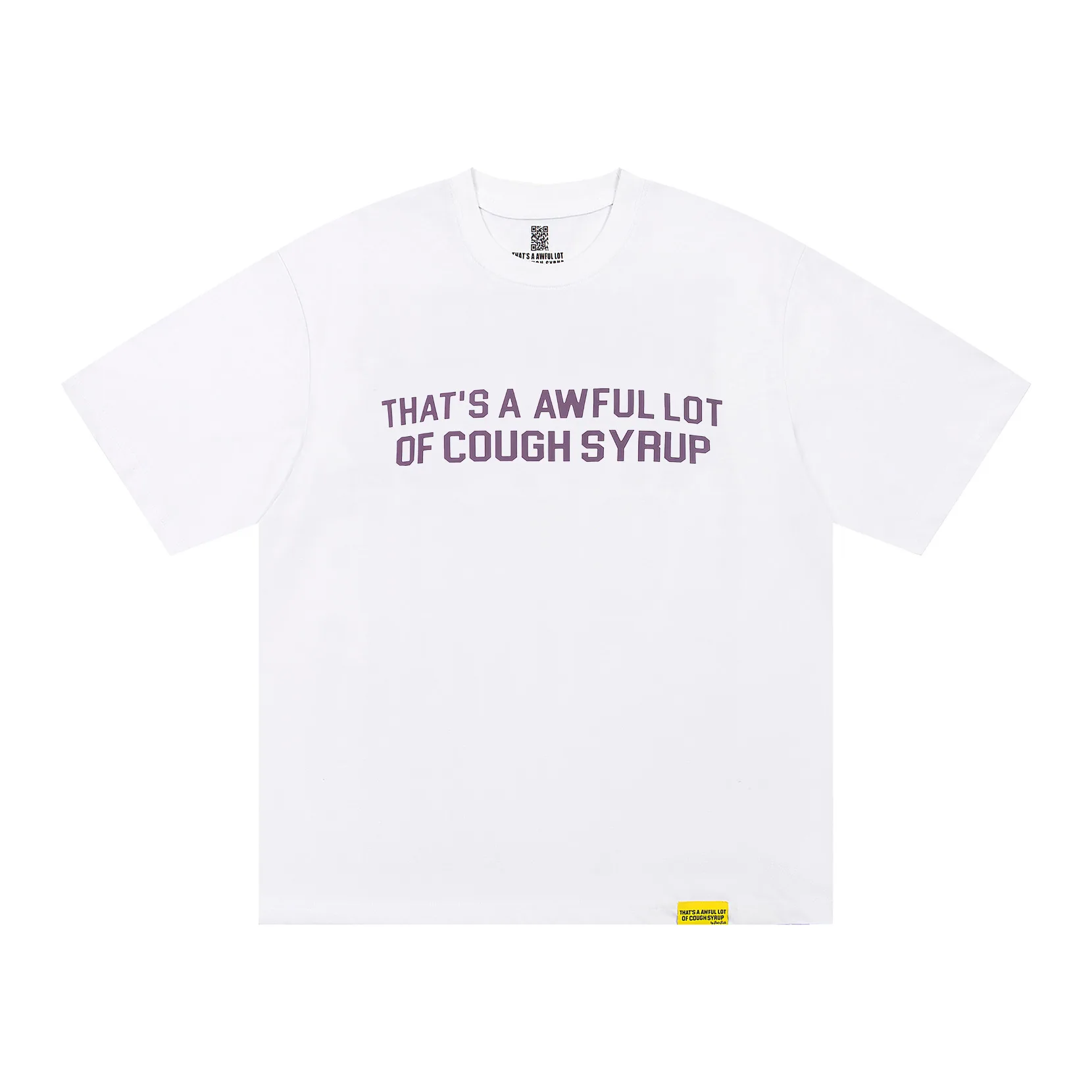 2026 New Model THAT'S A AWFUL LOT OF COUGH SYRUP Tops High Street Trend Printed Short Sleeved T-shirt