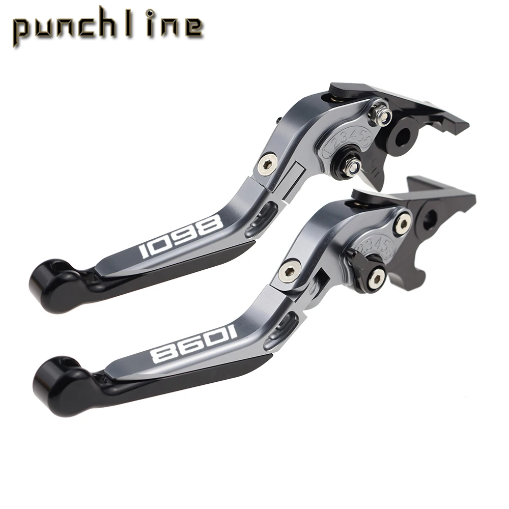 Fit For 1098/S/Tricolor 2007-2008 Motorcycle CNC Accessories Folding Extendable Brake Clutch Levers Adjustable Handle Set