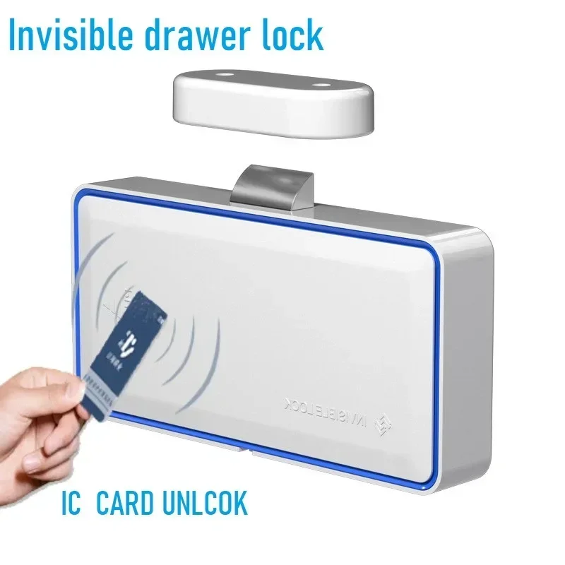 Invisible Drawer Lock Electronic Locks for Lockers RFID Lock Smart Furniture Locker Sauna Cabinet Drawer Keyless Door Lock