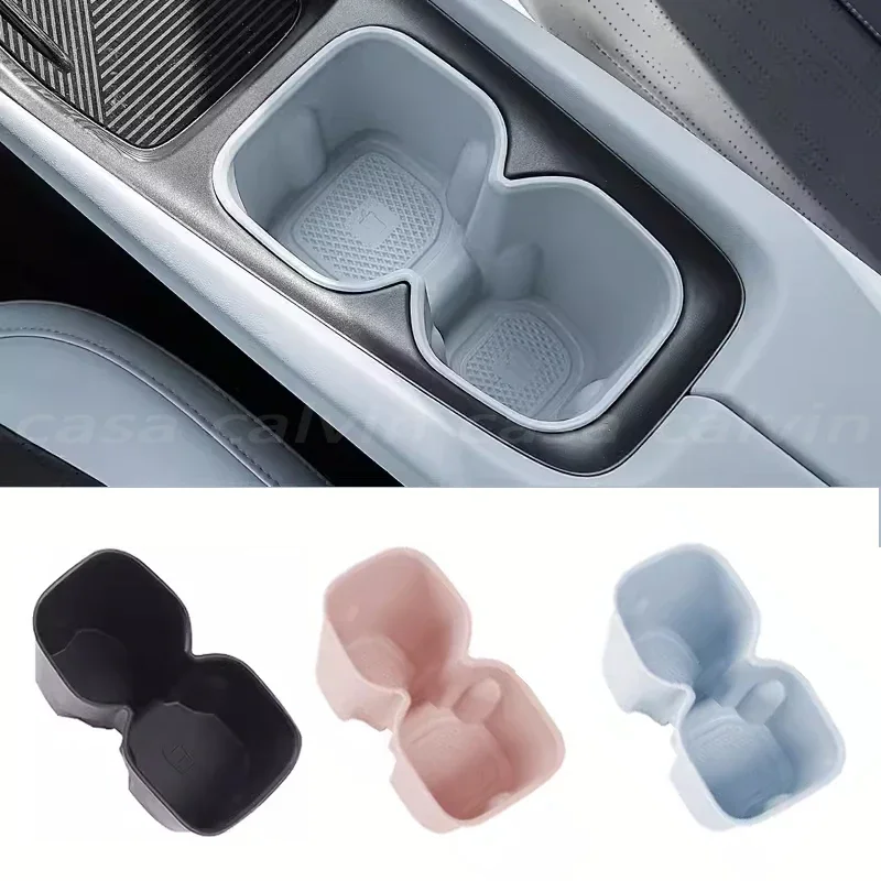 For BYD Seagull Car Water Cup Holder Storage Box Anti-slip Pad Fixed Beverage Holder Garbage Box Auto Interior Accessories