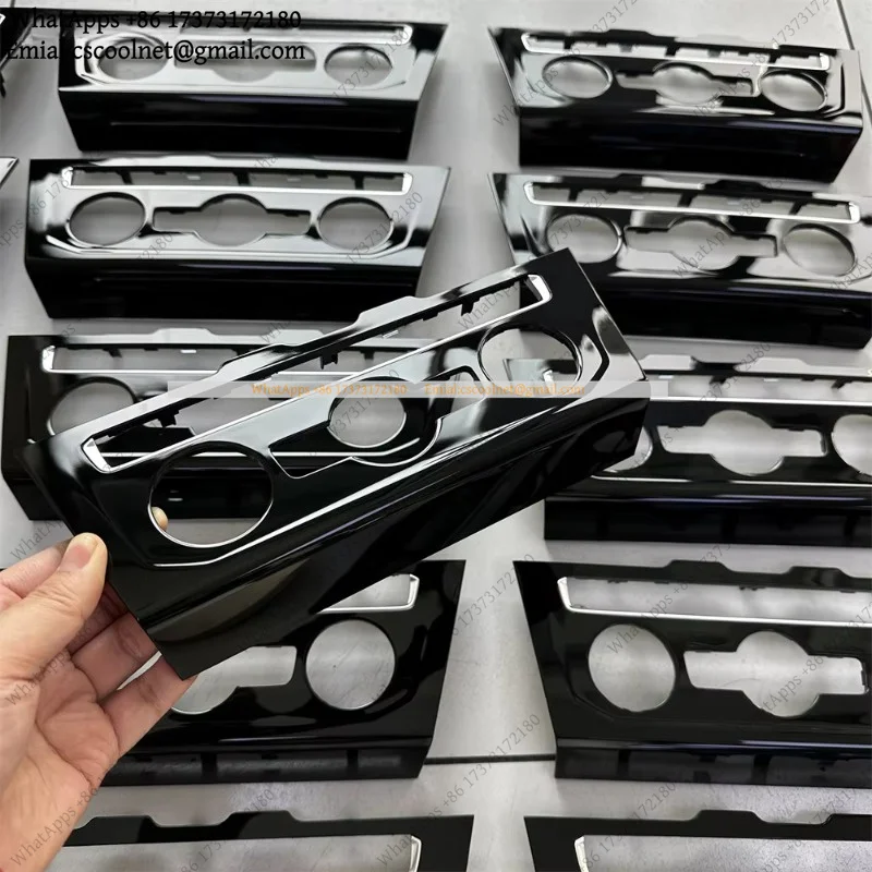 JS01 3GD 863 042 TAI Air Conditioning Control Panel Trim Black Piano Paint for Passat B8 Climatronic 1pc