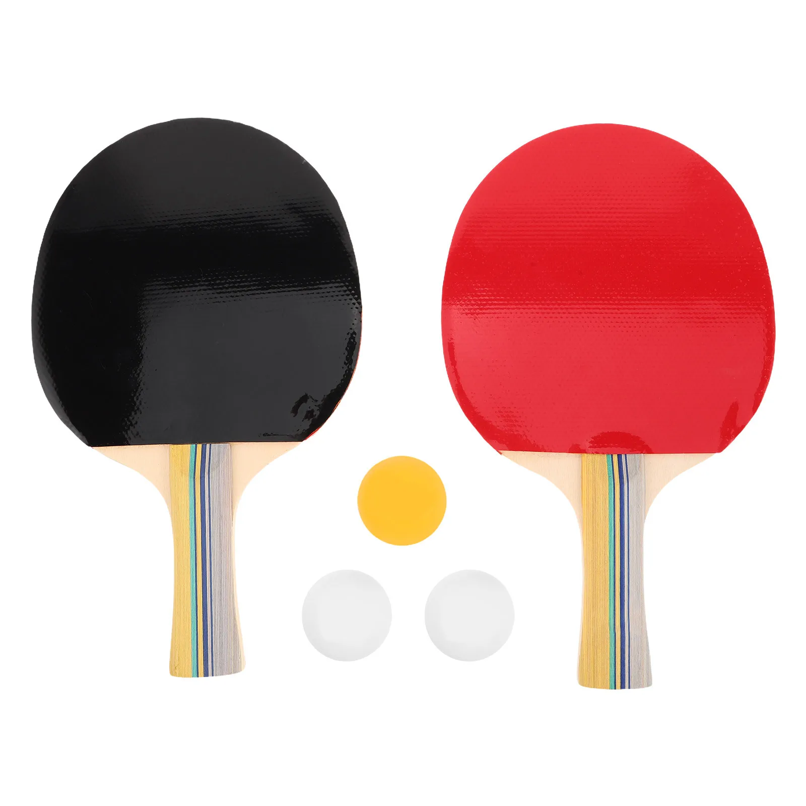 مجموعة مجداف تنس الطاولة بمقبض طويل وفراغات خشبية للرسم بنفسك، طقم محمول للاستخدام الداخلي والخارجي، ممارسة الحفلات العائلية