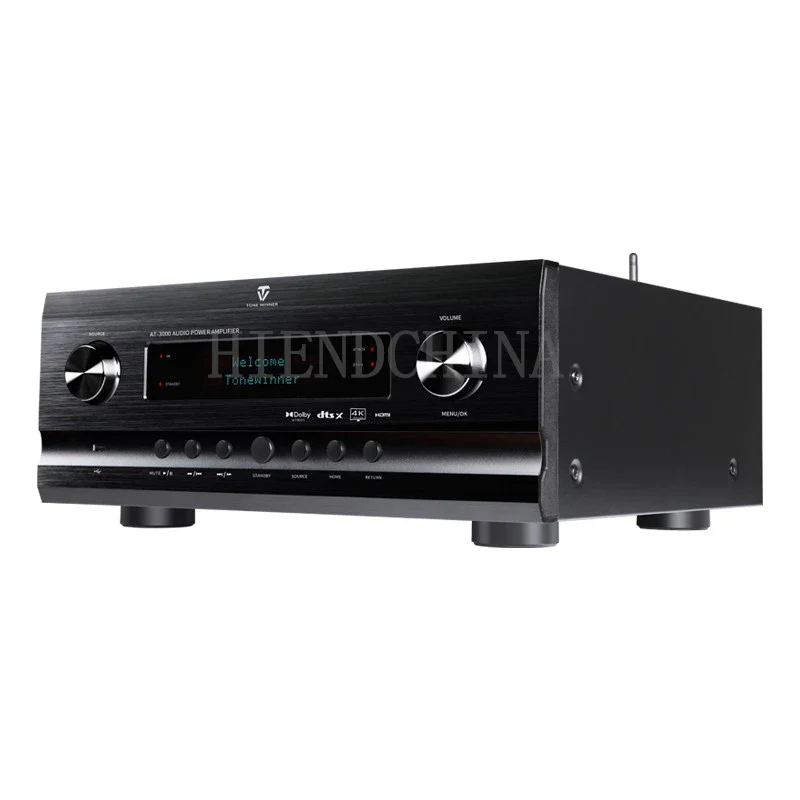 Winner AT-3000 Professional High-Power Bluetooth 11.3 Channel Panoramic Sound 4K/HD Home Theater Amplifier 120W/240W/8Ω