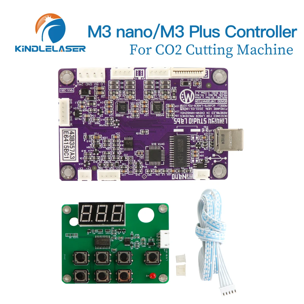 Kindlelaser LIHUIYU M3 PLUS Nano Laser Controller Sistema principale della scheda madre con cavi Macchina da taglio per incisore Co2 K40 3020 4030