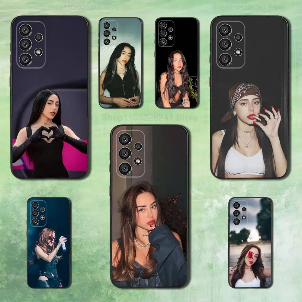 

Singer N-Nicki N-Nicoles Phone For Samsung Galaxy A53,31,52,72,41,22,73,32,71,Note,J7,8,9,5G Soft Black Silicone Case