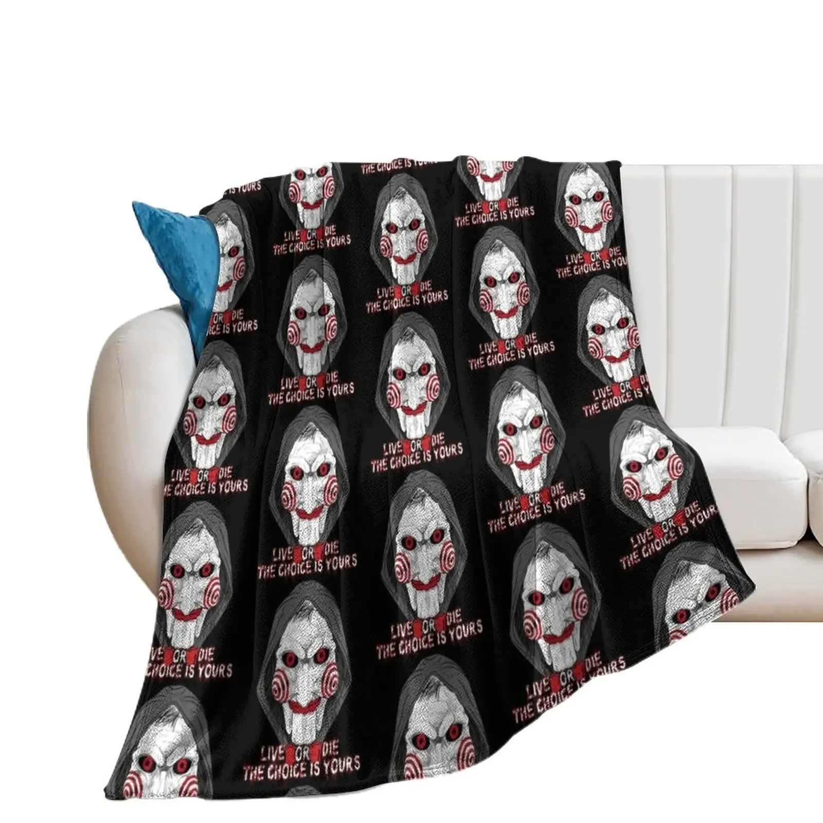 

SAW X Movie fan art Throw Blanket Decorative Beds Thermal Luxury Designer Giant Sofa Blankets