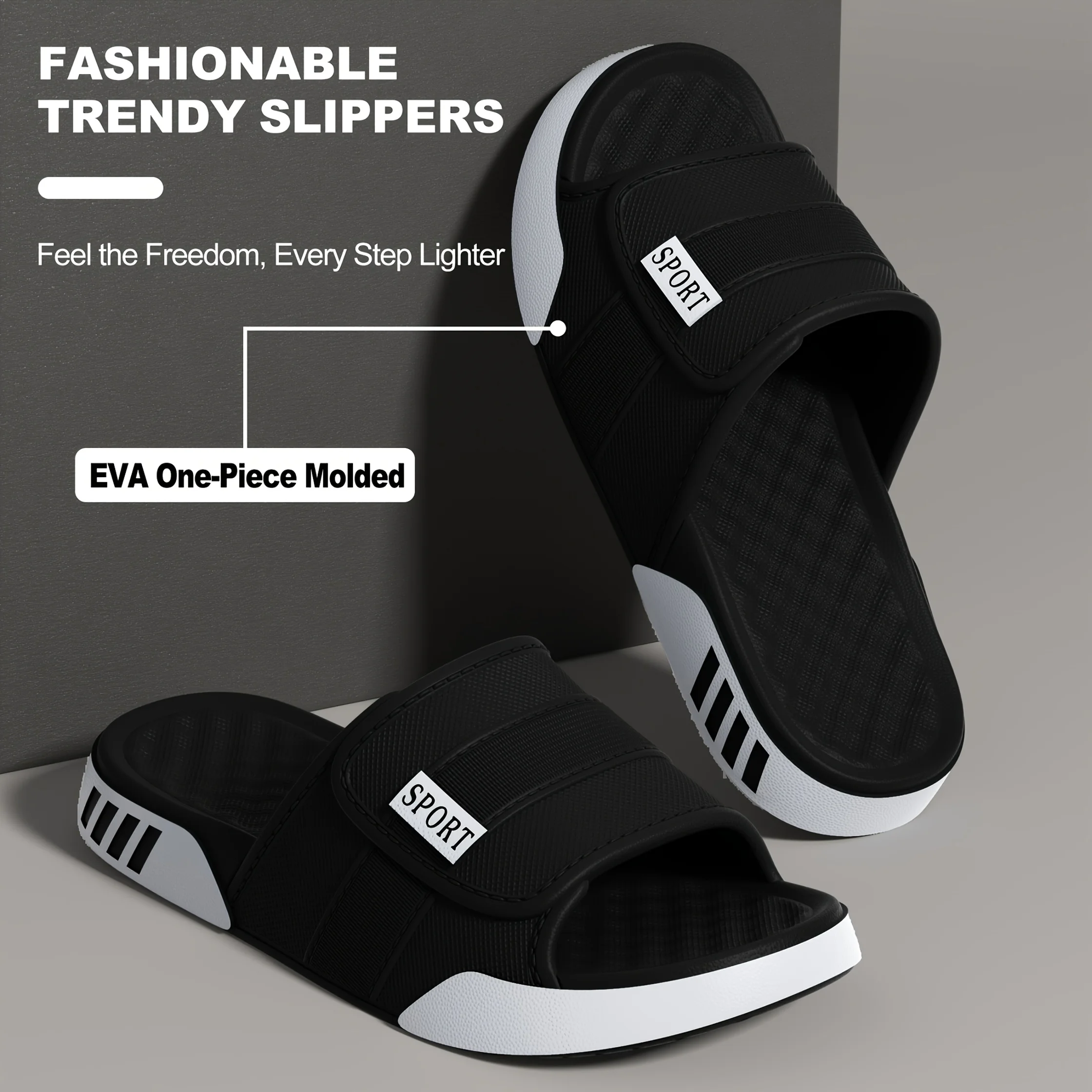 Men'S And Women'S Comfortable Slippers | Non-Slip Quick-Dry, Silent Soft Sole, Bathroom And Home Dual-Use, EVA Material Casual