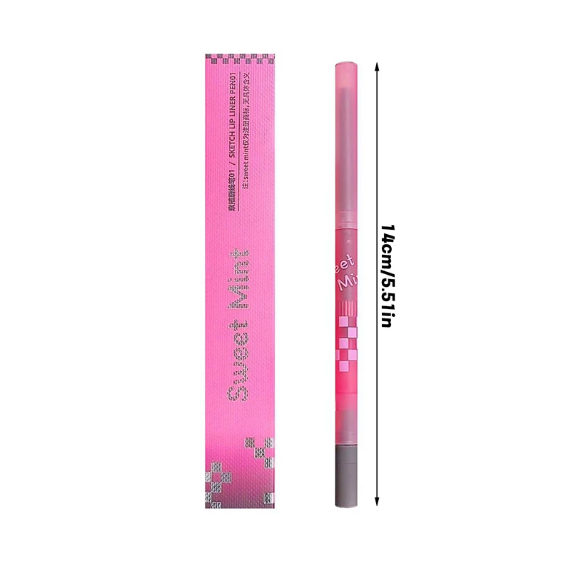 Il matita per labbra opaca leggera, dolce e morbida delinea la forma del labbro che dura, non facile da sbiadire, non toglie il trucco Liner per labbra nude