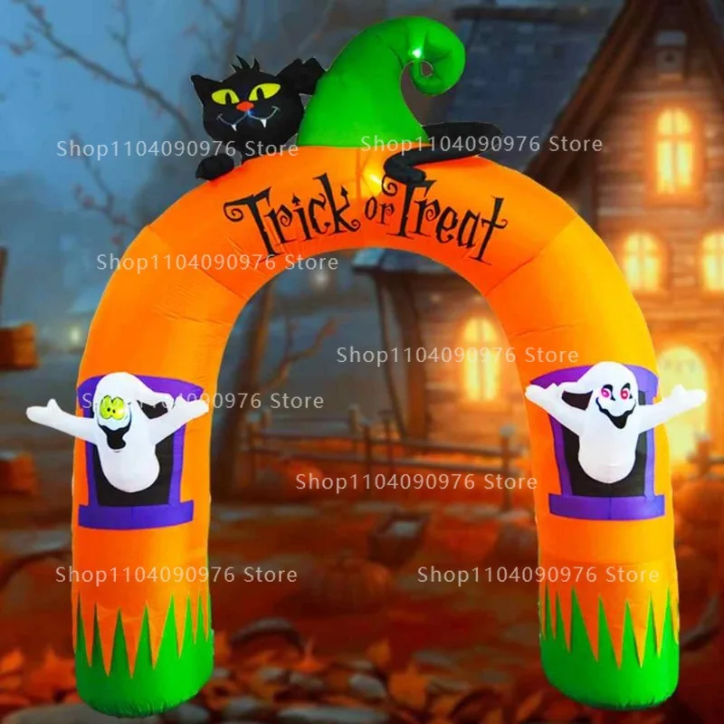 

Надувные игрушки для Хэллоуина высотой 10 футов, гигантская арка на Хэллоуин, тыква на Хэллоуин, взорвать для Хэллоуина
