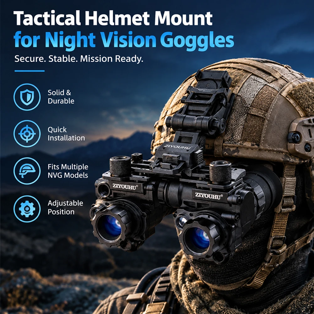 Support de base à double tube en alliage d'aluminium pour optiques de vision nocturne et d'imagerie thermique, accessoires spécialisés
