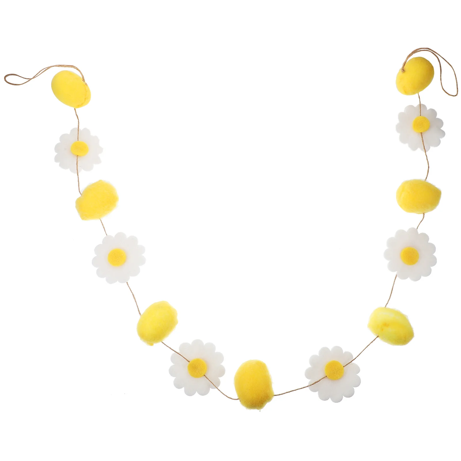 

Flower Easter Wool Felt Banner Hanging Decoration Banner for Party Home Indoor Easter Festival Supplies Party Hanging Decor