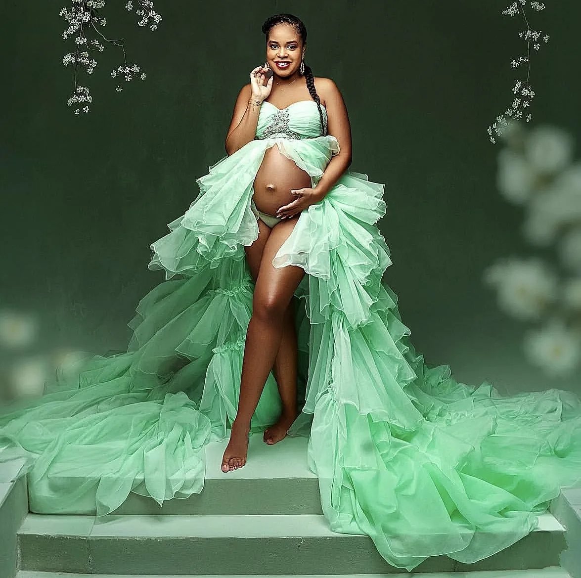 Mint Green Tulle Ma…