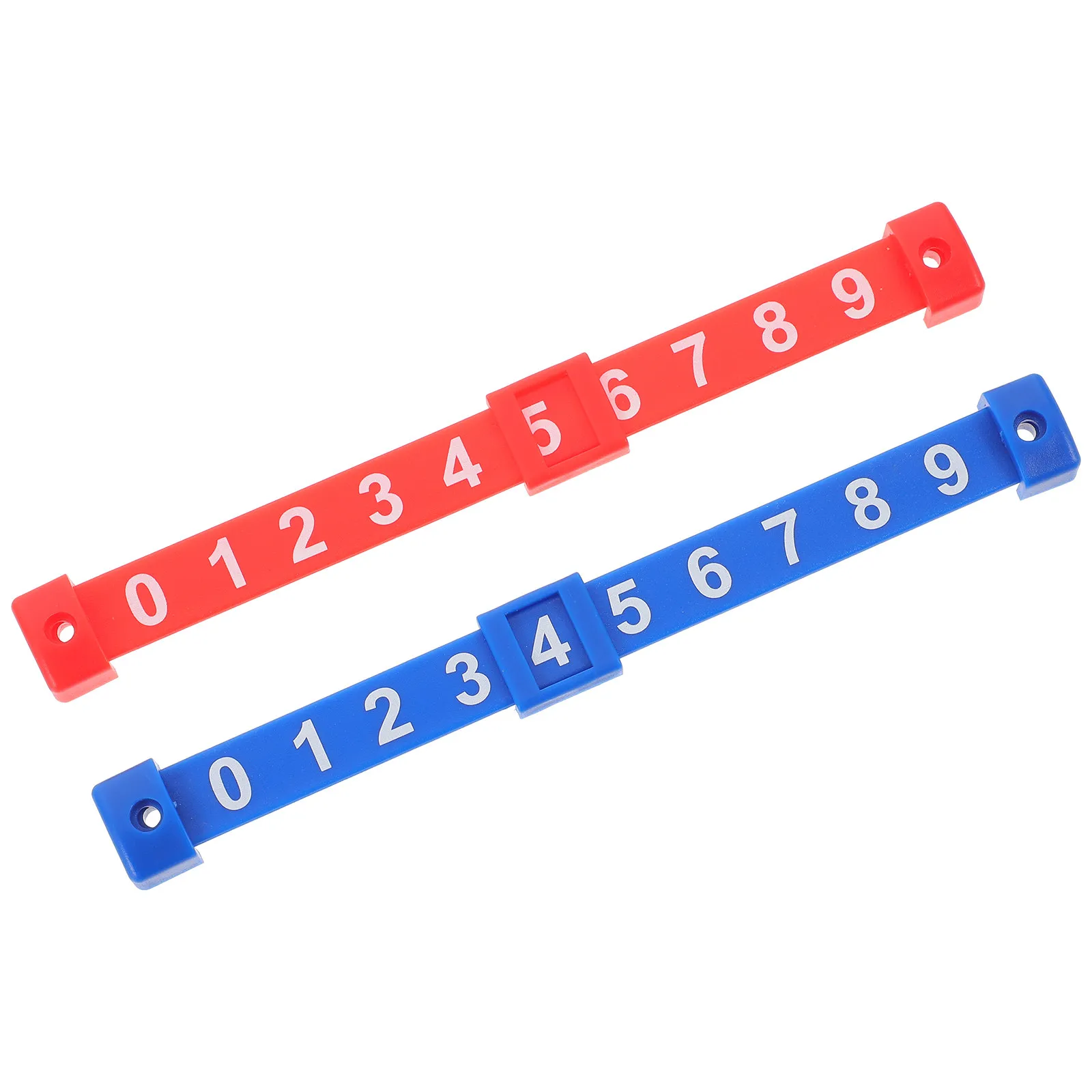 

2Pcs Table Football Score Counters Sturdy Foosball Scoring Bars Clear Number Markers Small Table Soccer Scorekeepers Game