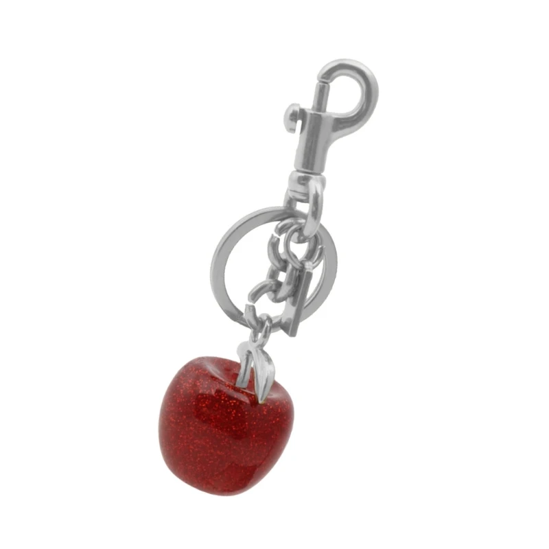 Resin Cherry Key Chain Trendy Fruit Shaped Keyring Accessory for Key Management D5QB