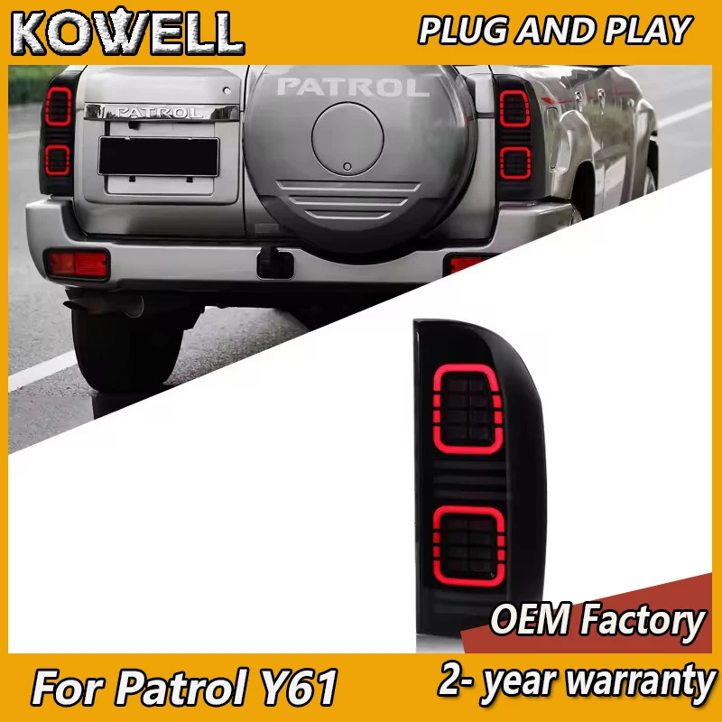 

Car Styling for Nissan Patrol Y61 Tail Light 2005-2022 Y61 Taillights Rear DRL Fog Brake Turn Signal Reversing