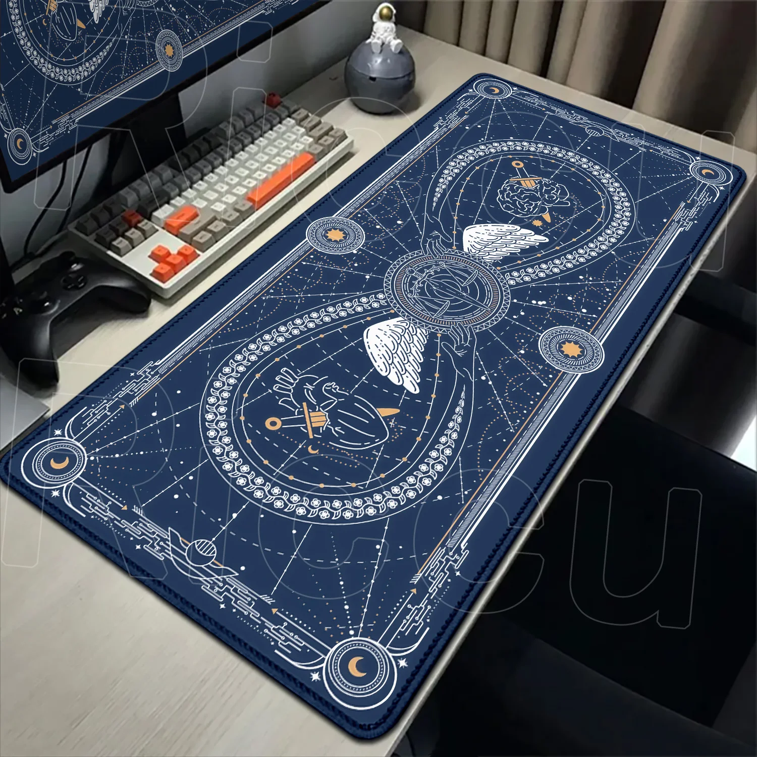 XXL Angel Card Tarot Design Mouse Pad Game PC Accessories Desk Mat Large Computer Office Mousepad Anti-slip expandMats carpet