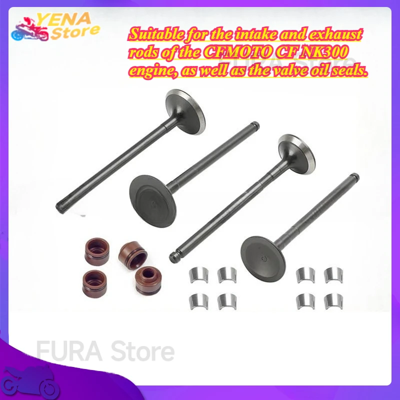 

Suitable for the intake and exhaust rods of the CFMOTO CF NK300 engine, as well as the valve oil seals.
