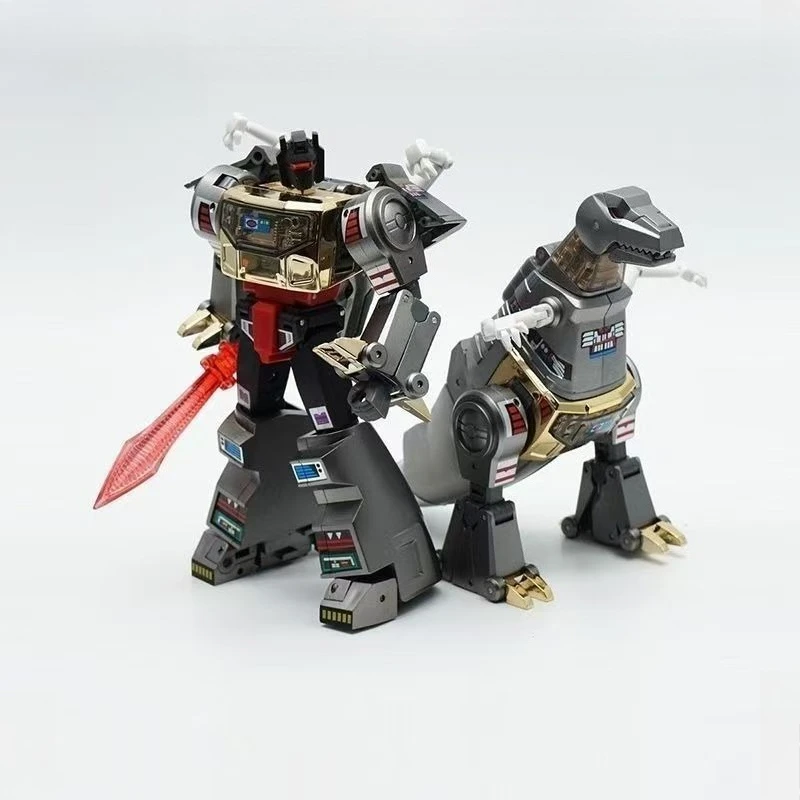재고 있음 변신 장난감 MINI-09 MINI-09B MINI09-C 메탈릭 공룡 가동 로봇 모델 소형 장난감 선물 컬렉션