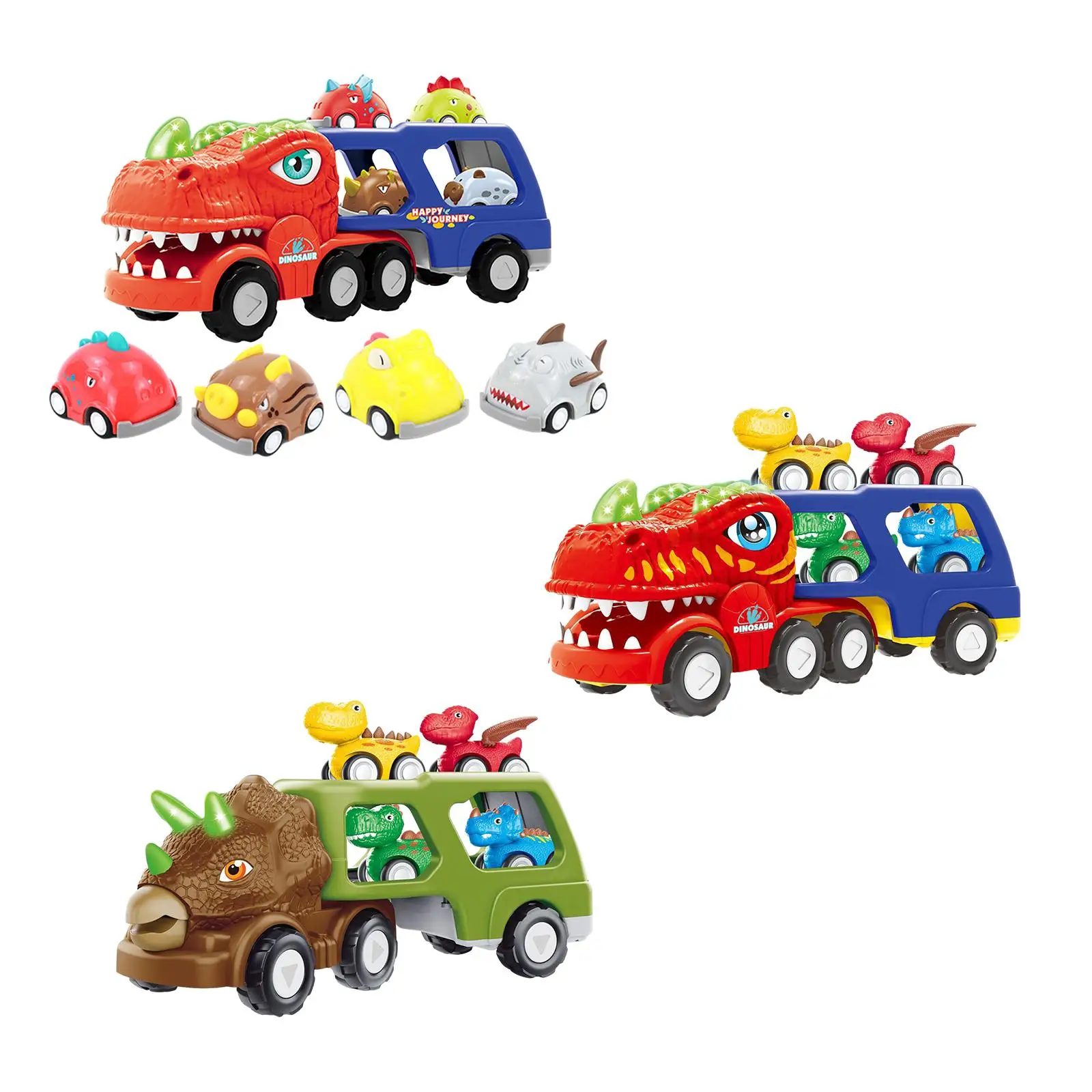 

Dinosaur Truck Toy Funny with Small Friction Powered Car Dinosaur Car Vehicles for Kids Preschool Boy Girl Children Kindergarten