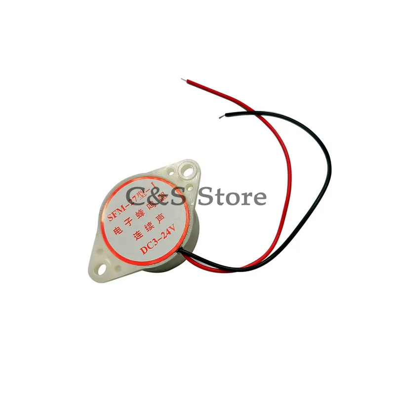 2pcs SFM-27 95DB Alarm High-decibel 3-24V 12V Electronic Buzzer Beep Alarm Intermittent Continuous Bee