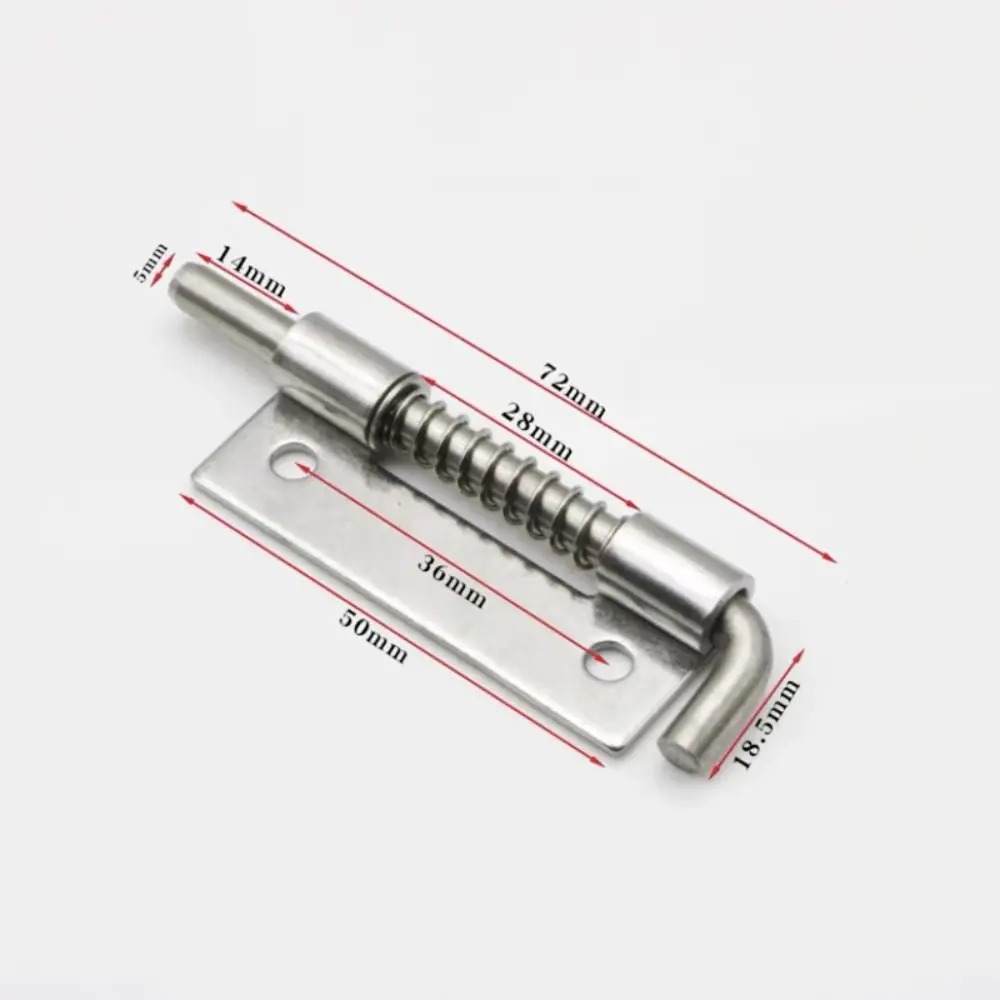 Stainless Steel Spring Loaded Door Lock Bolts Padlock Clasp Anti-theft Door Latch Catch Lock Sliding Bolts Lock Home Hardware