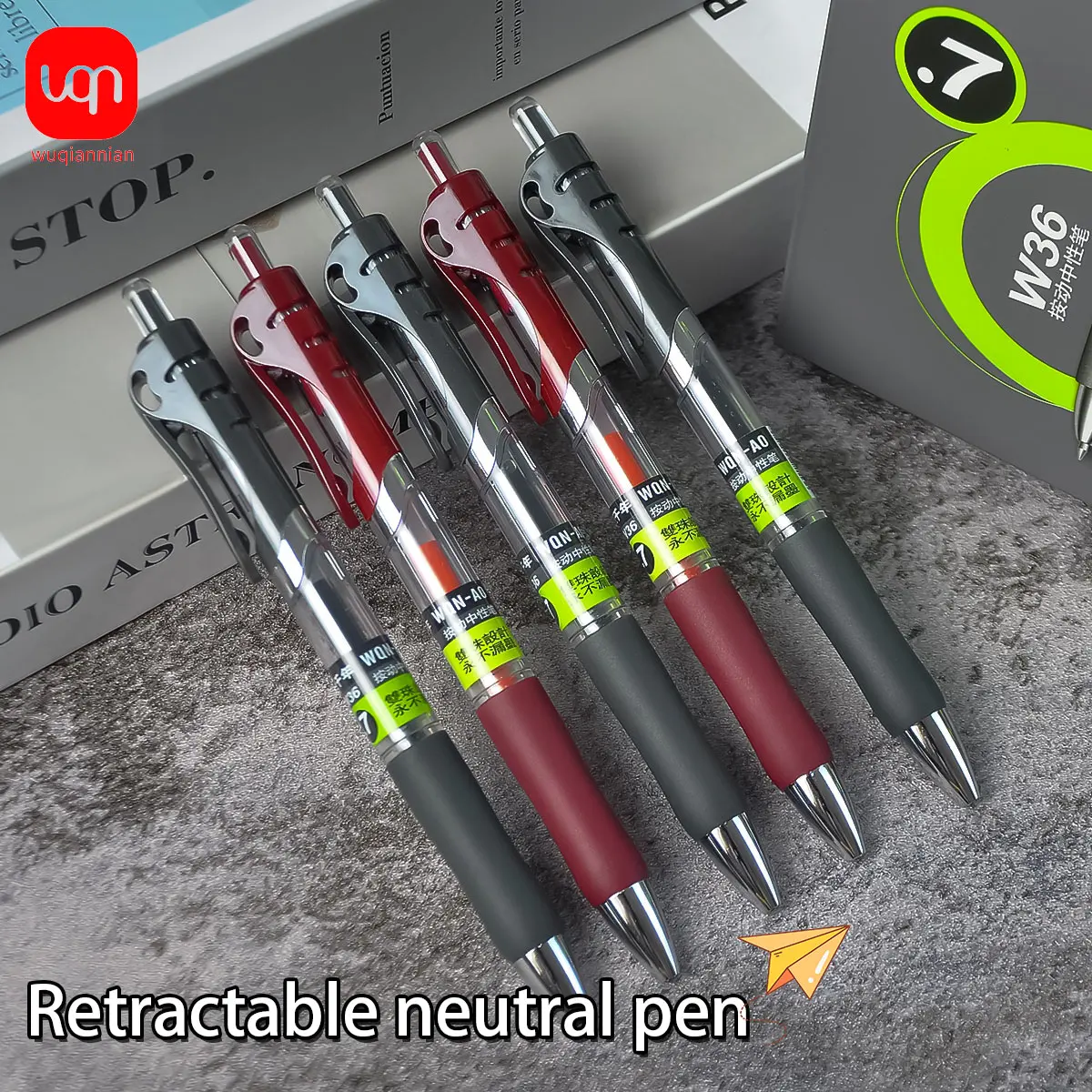 

WQN-0,5/0,7 мм гелевая ручка, супер толстая ручка для подписи большой емкости, черная ручка с жирным наконечником, офисная и студенческая ручка для подписи
