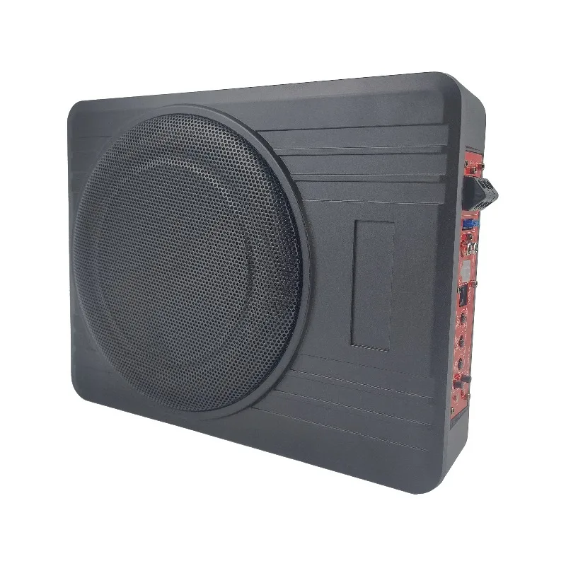 New Style 10 Inch Seat Car  Audio Subwoofer 12v 1500w Big Power Amplifier Subwoofer Slim Speaker Sound