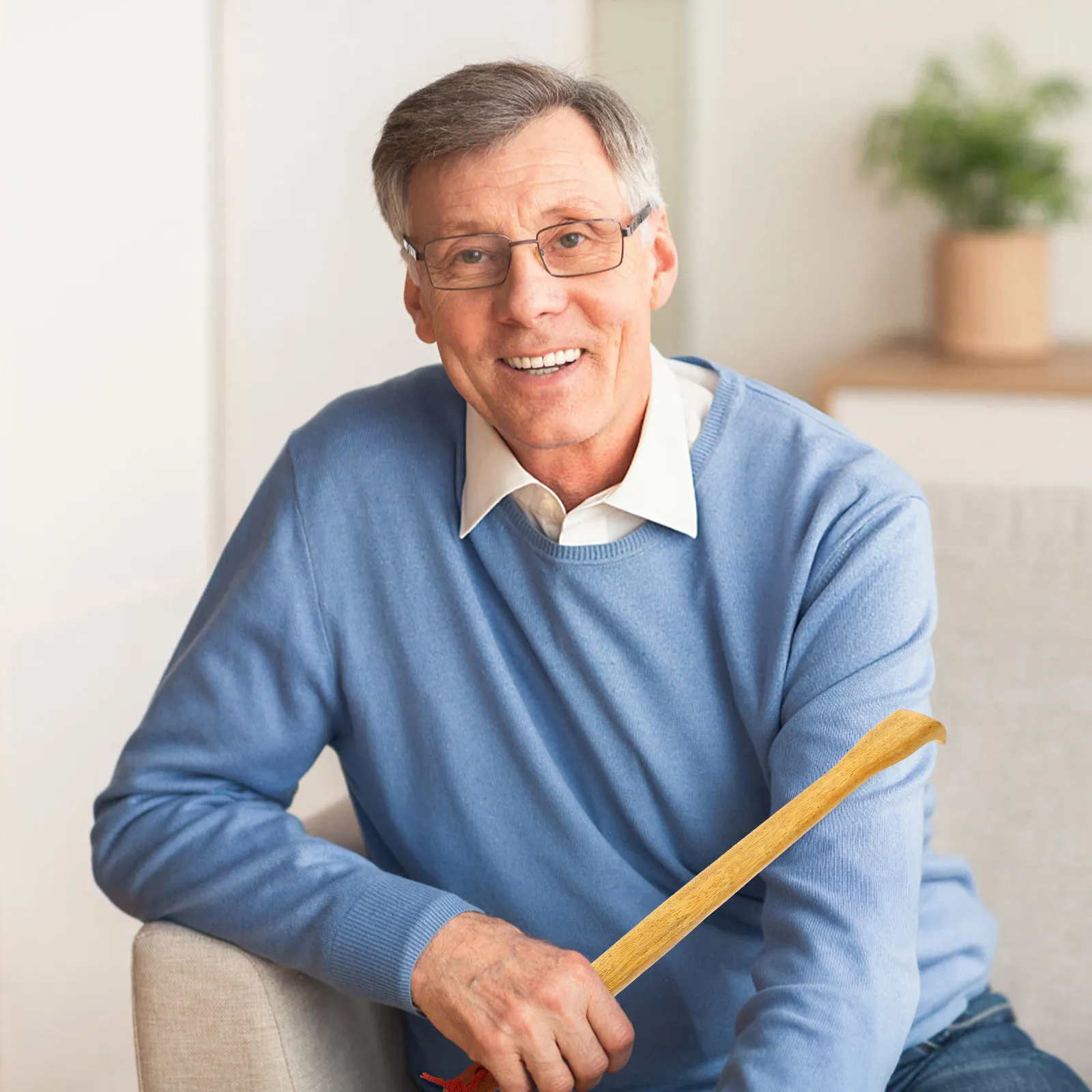 

Деревянная массажная палочка-чесалка для спины, ручная, с веревочным крючком, для труднодоступных участков спины, от зуда