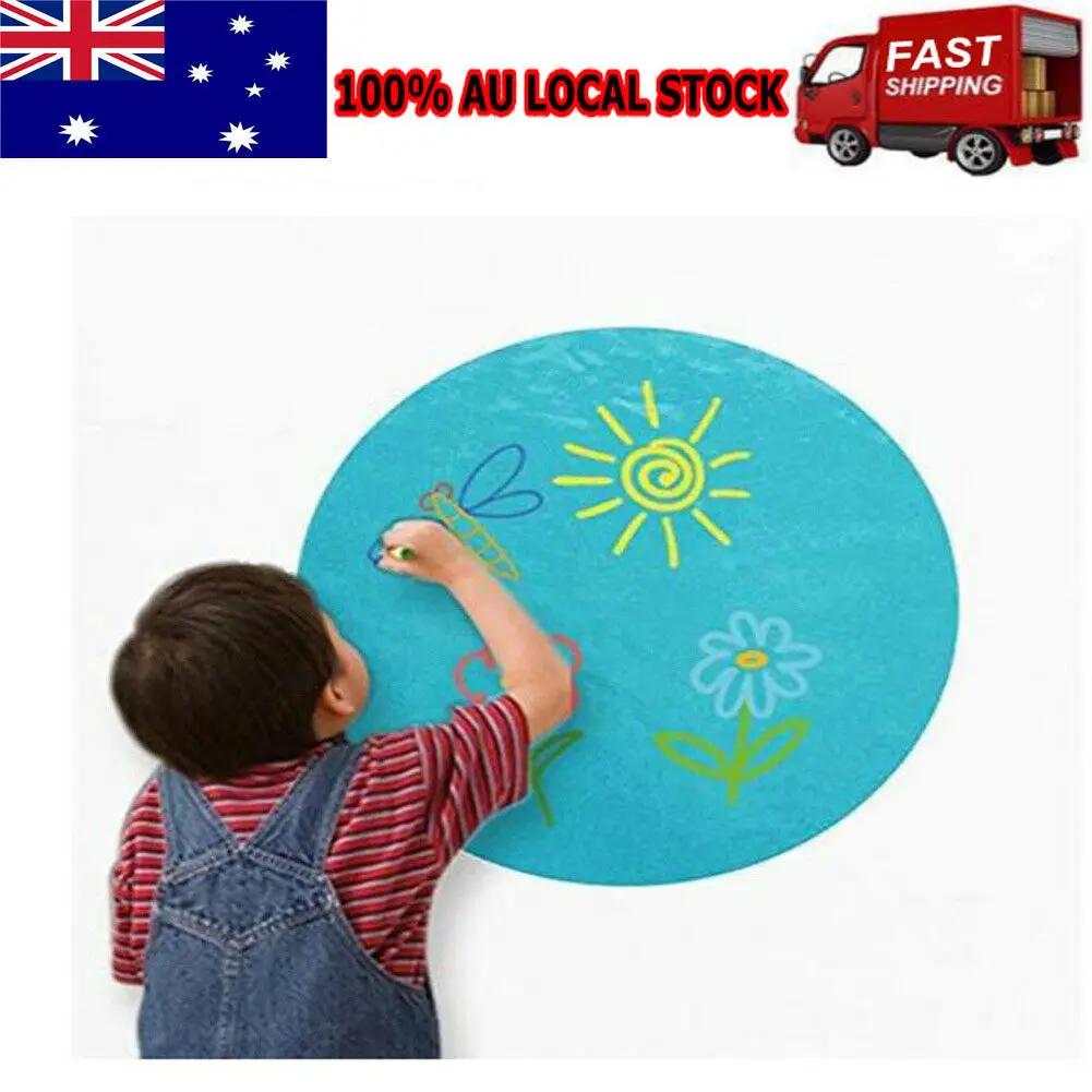Dry Erase Circles Decals 10pcs Assorted Colors Rip-Resistant Reusable Vinyl Dot Stickers for School Office Home