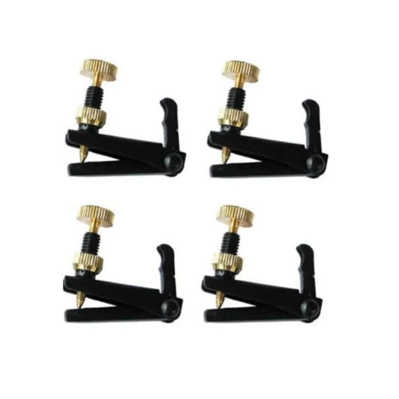 

4pcs Violin Fine Tuner Adjuster Copper Nickel Alloy for 1/4 -1/2 3/4 4/4 Size Violin Accessories