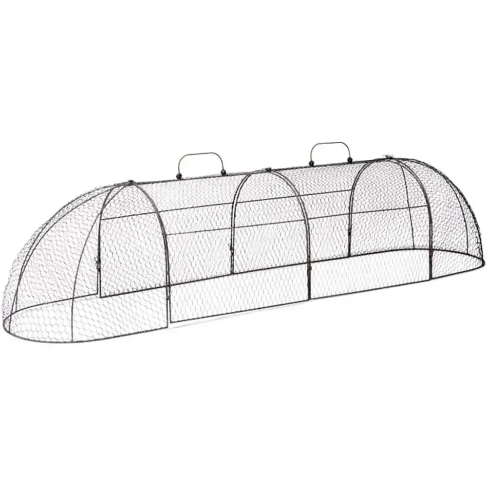 Chicken Wire Arch Cover for Garden Plants - Extra Large Metal Tunnel Cage Set Protecting from Wildlife