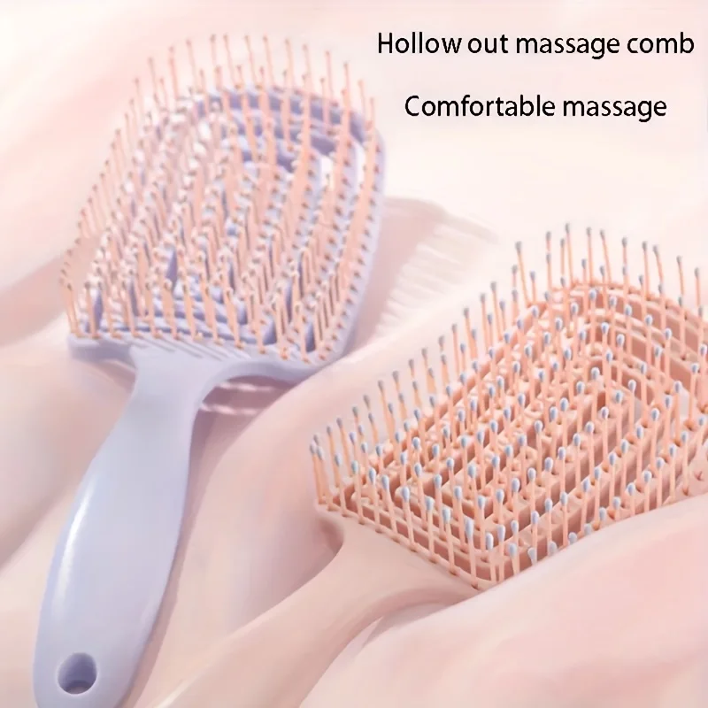 WANMEI Volumizing Detangling Hair Massage comb Hair Massage Comb with Hollowed-Out Design hair styling tools for real hair wigs 썸네일 3
