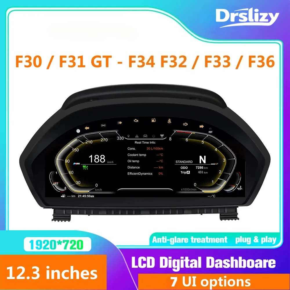 

Кластер для BMW F30/F31 GT-F34 F32/F33/F36 3/4 серии, спидометр, приборная панель, ЖК-панель приборов, цифровой инструмент HUD