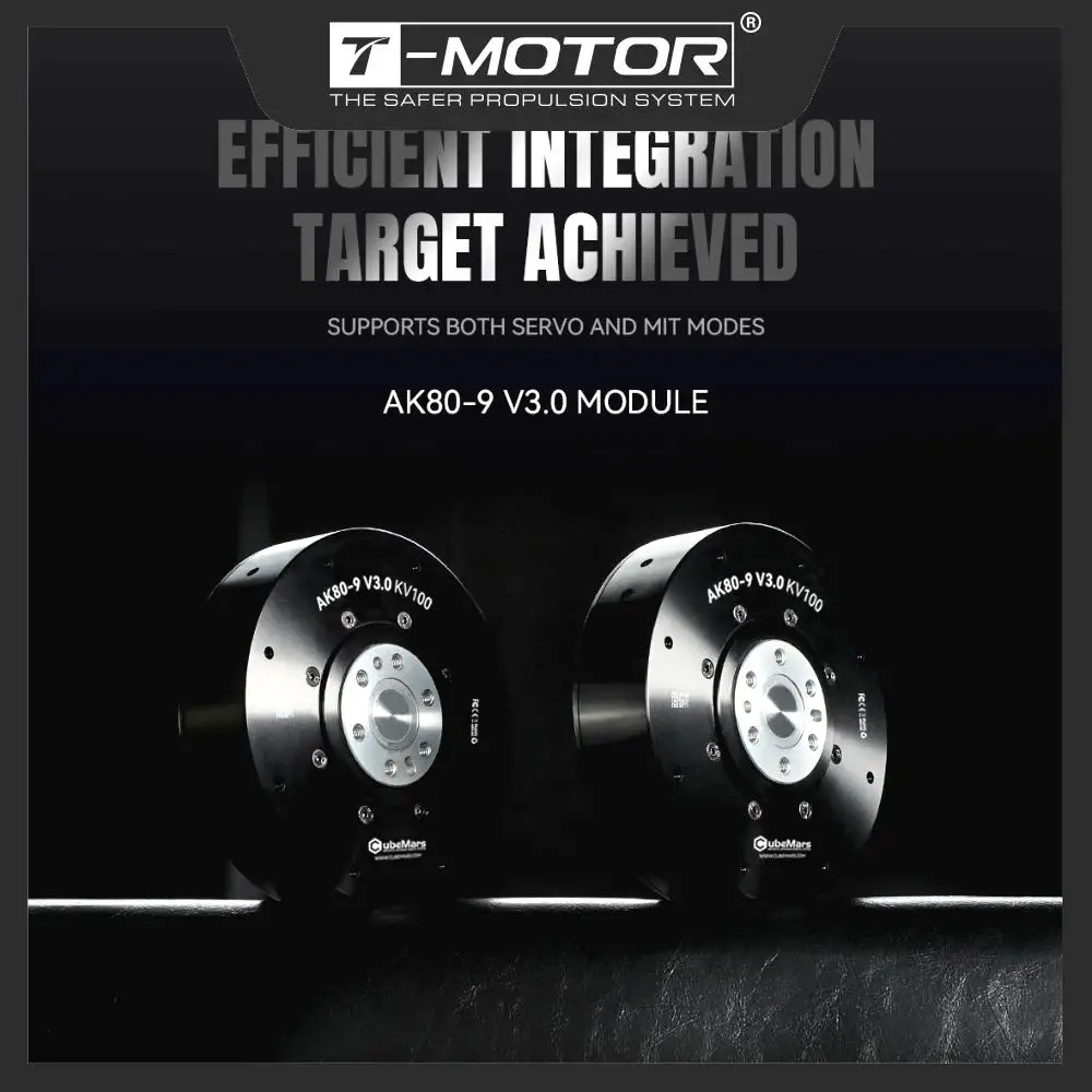 CubeMars AK80-9 V3.0 KV100 Dynamical Motor for Modular Robotic Actuator Legged Robot,Exoskeleton,Cobot Joint and AGV