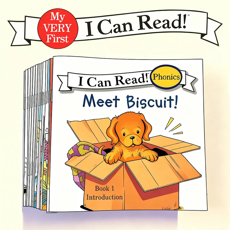 Biscuit Phonics Fun (12 Books) Learn Short & Long Vowels With Essential Sight Words Through Engaging Story Games For Beginners Ideal For Bedtime Stories, Reading Practice, Homeschooling Birthday Gifts