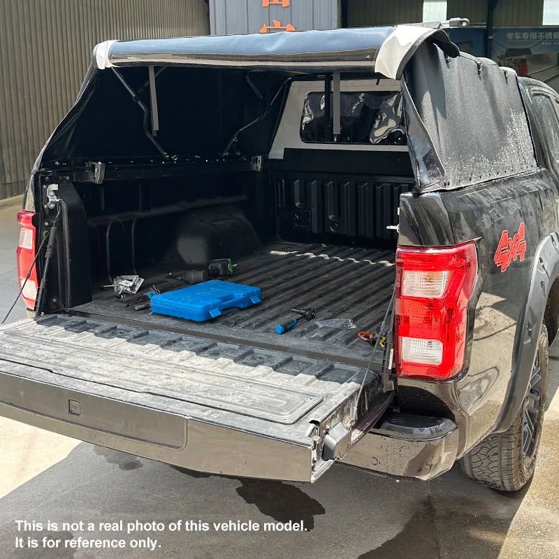 

Pickup Trunk Waterproof Foldable Oxford-Fabric Canopy Soft Topper for Hilux Revo