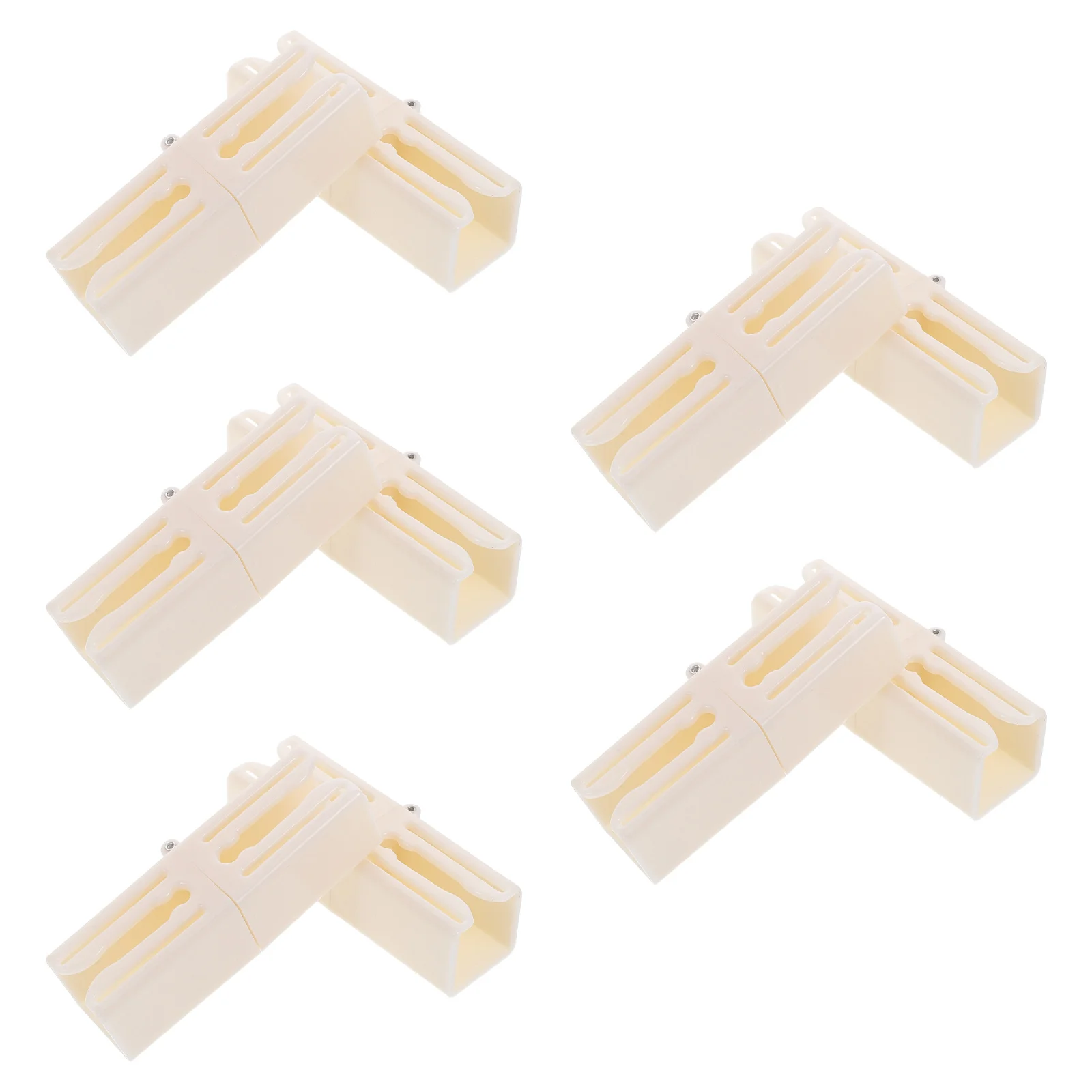 

10Pcs Plastic Curtain Track Connectors Folding Space Saving for Ceiling Window Rails Easy Installation Curtain