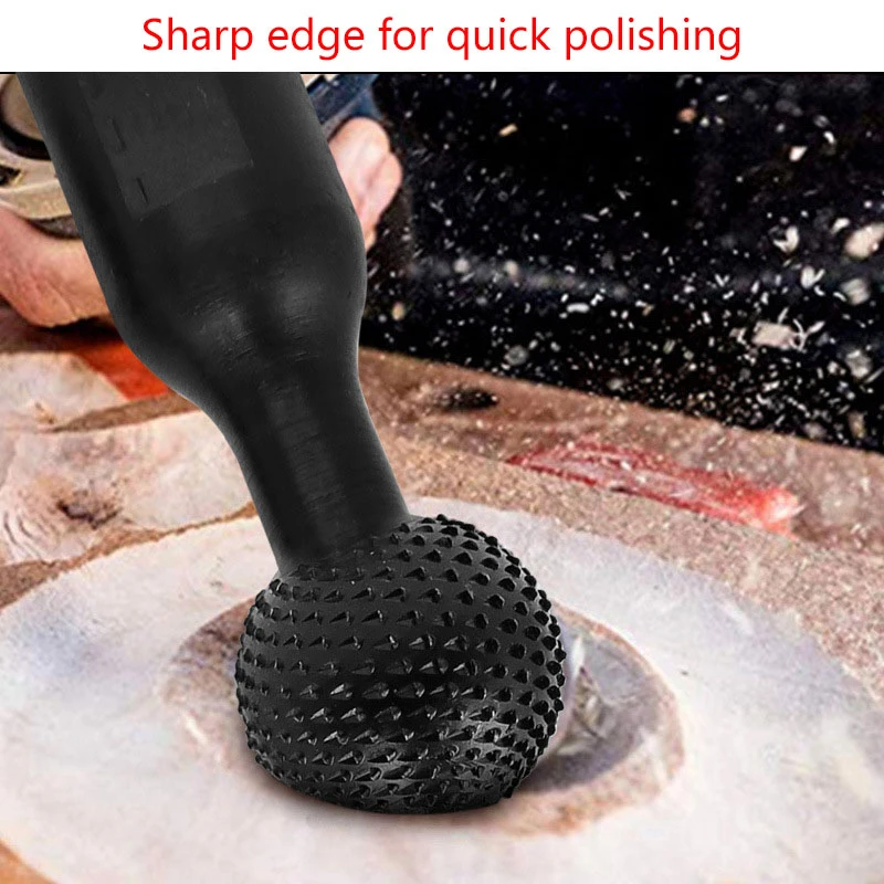 Angle Grinder Rotary File Carving Tools Grinding Head Spherical Sanding Wooden Trough Polishing Round Drilling Bits