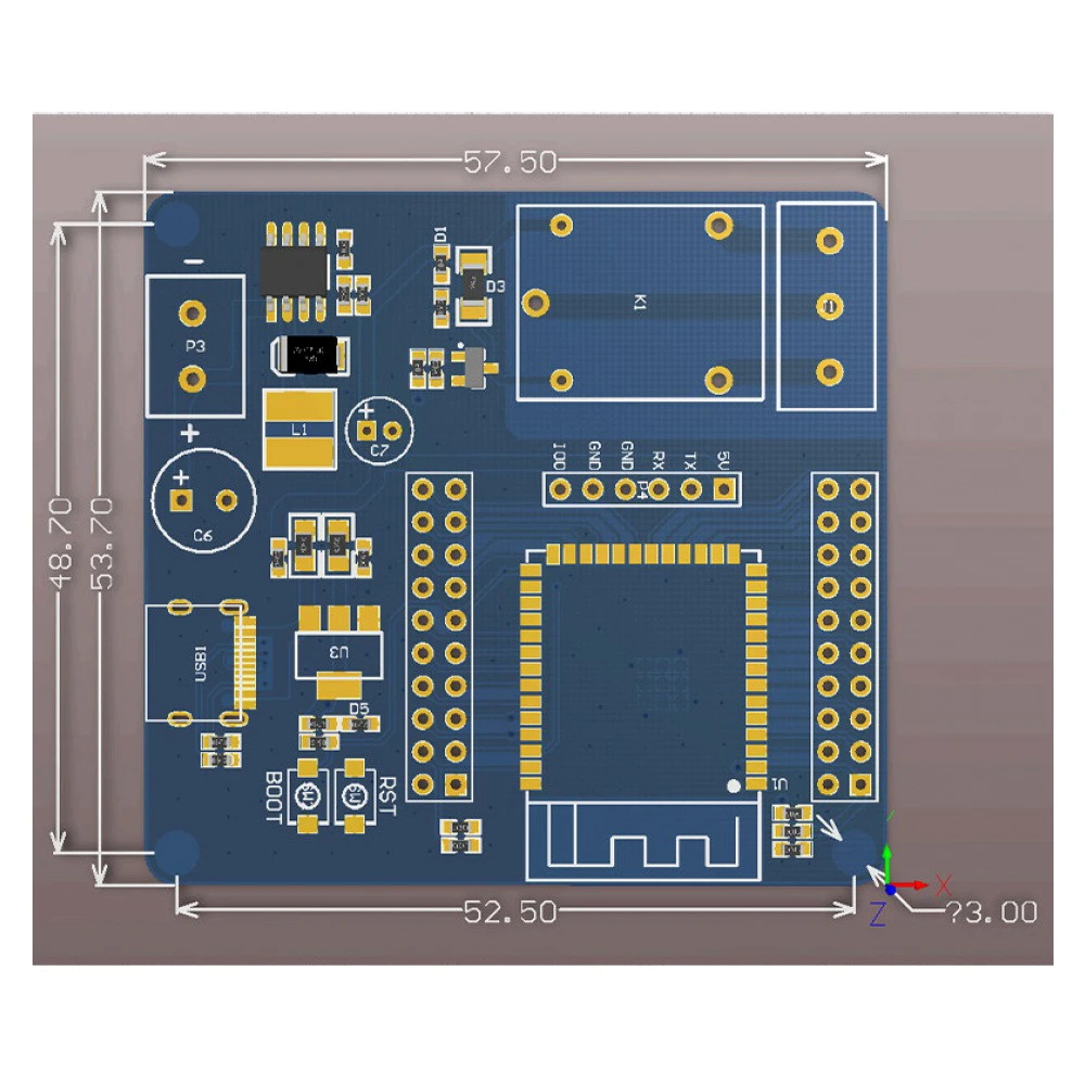 ESP32-S3 WiFi/BT Single Relay Module, DC5-60V, USB+UART Burning, 2×20Pin Header, Arduino Development Board