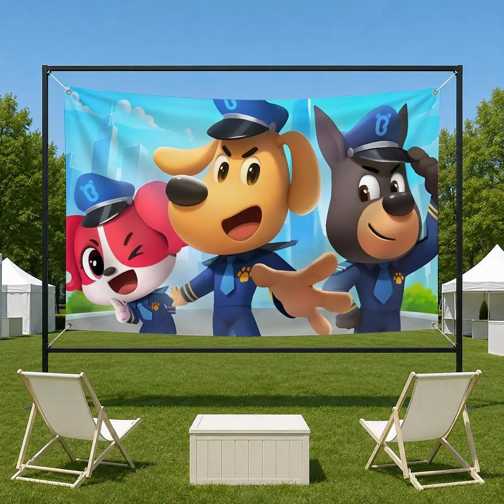 S-Safety S-Sheriff L-Labrador Flags HD Printed Hanging Banner For Yard Camping Indoor Livingroom Wall Home Festival Party Decor