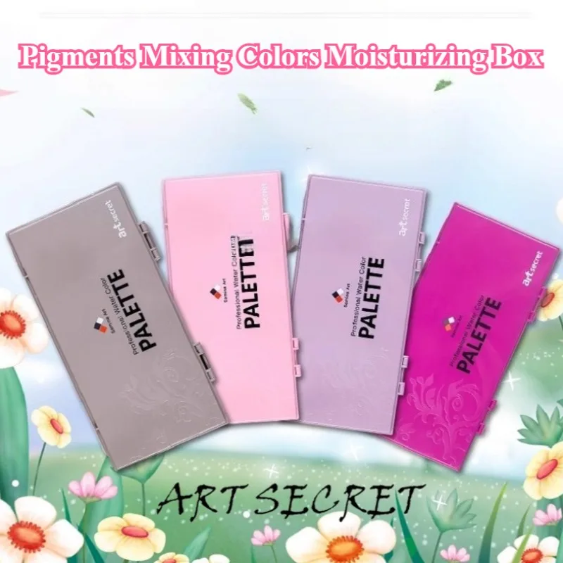 

33-grid Watercolor Palette Box Sealed Moisture-Resistant Box Artist Outdoor Sketching Painting Water Color Palette Cases Tool